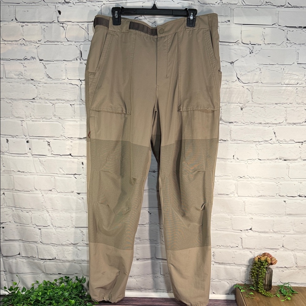 REI Co•Op Regular Fit Men's Hiking Pants in Tan. Rip Stop Reinforced Legs